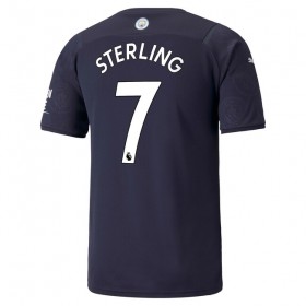 Jalkapallo Pelipaidat Manchester City Raheem Sterling 7 Kolmaspaita 2021-2022 Lyhythihainen